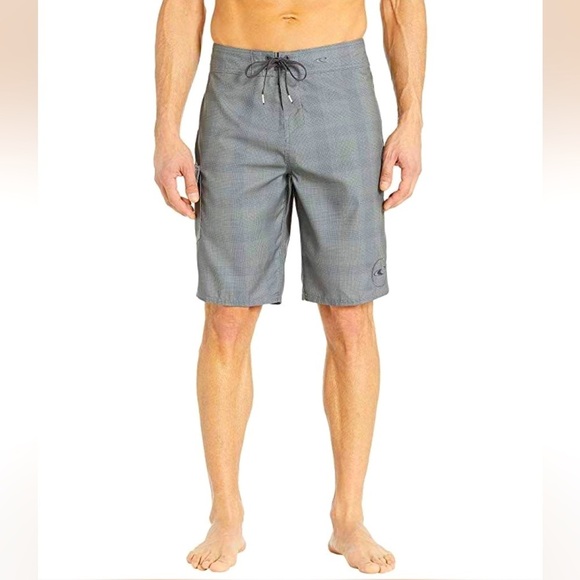 O’Neill NEW 10” Inseam Santa Cruz Board Shorts, Grey Swimwear, Men’s Size 31 - Picture 1 of 6
